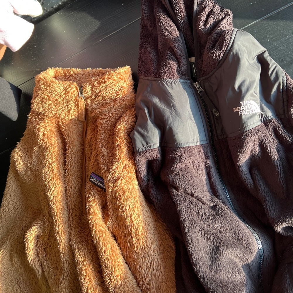 Patagonia and The North Face Brown and Black Jacket bundle
